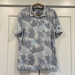 Travis Mathew Bel Air Country Club Large Short Sleeve Reverse Floral Golf Polo
